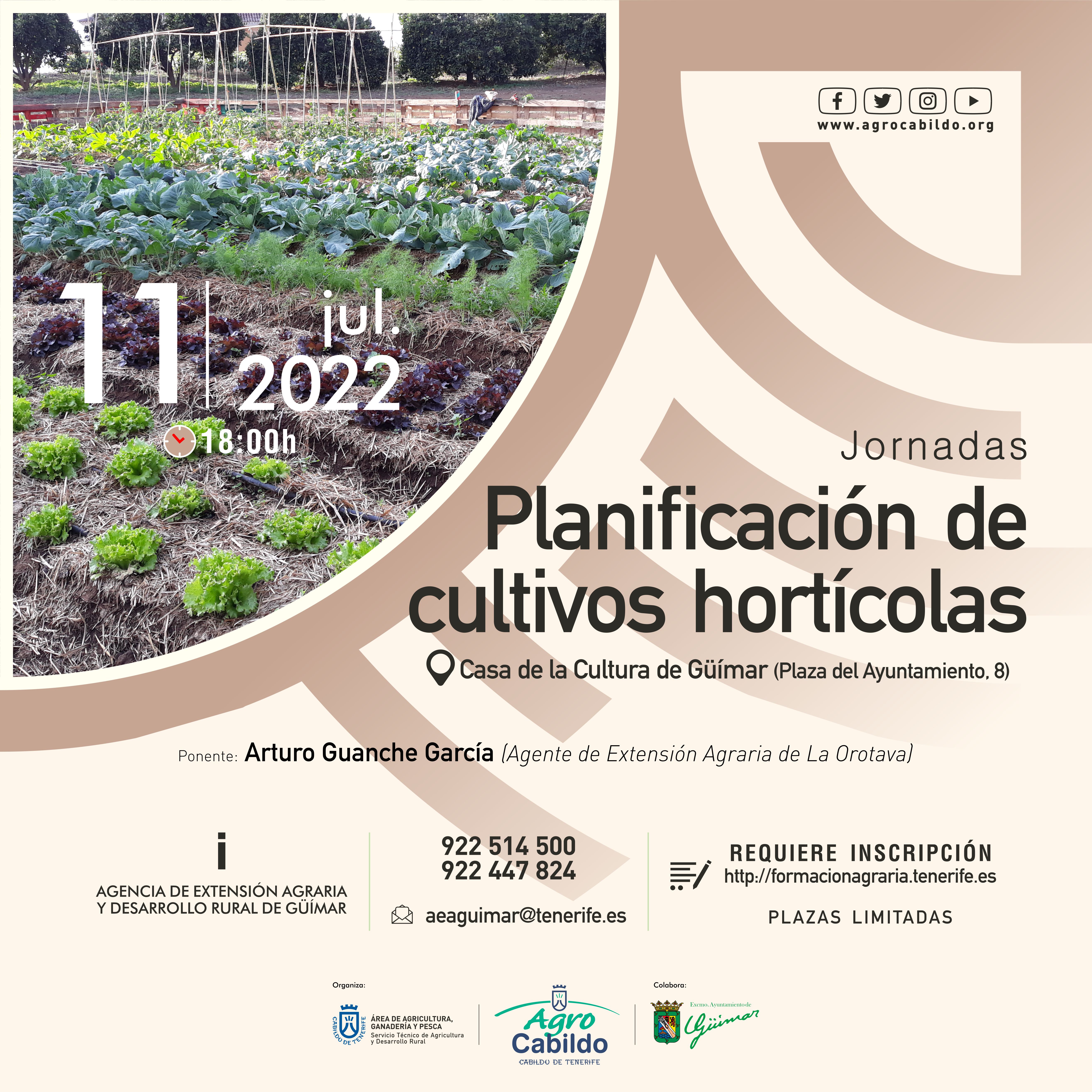 Jornadas Planificación de cultivos hortícolas
