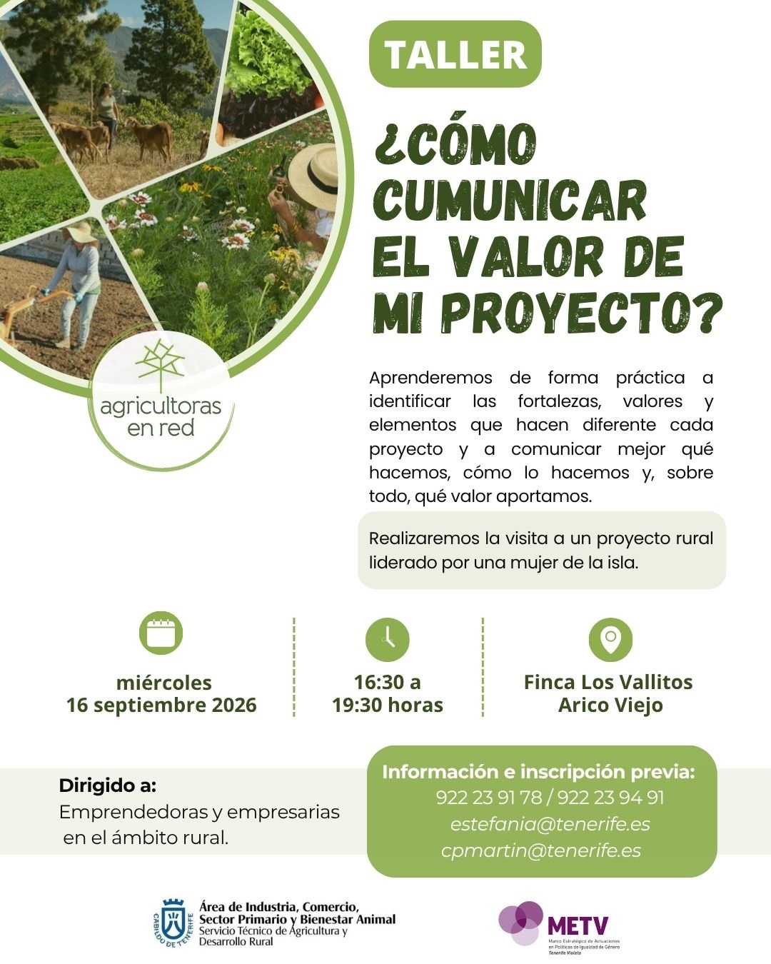 Taller ¿Cómo comunicar el valor de mi proyecto?