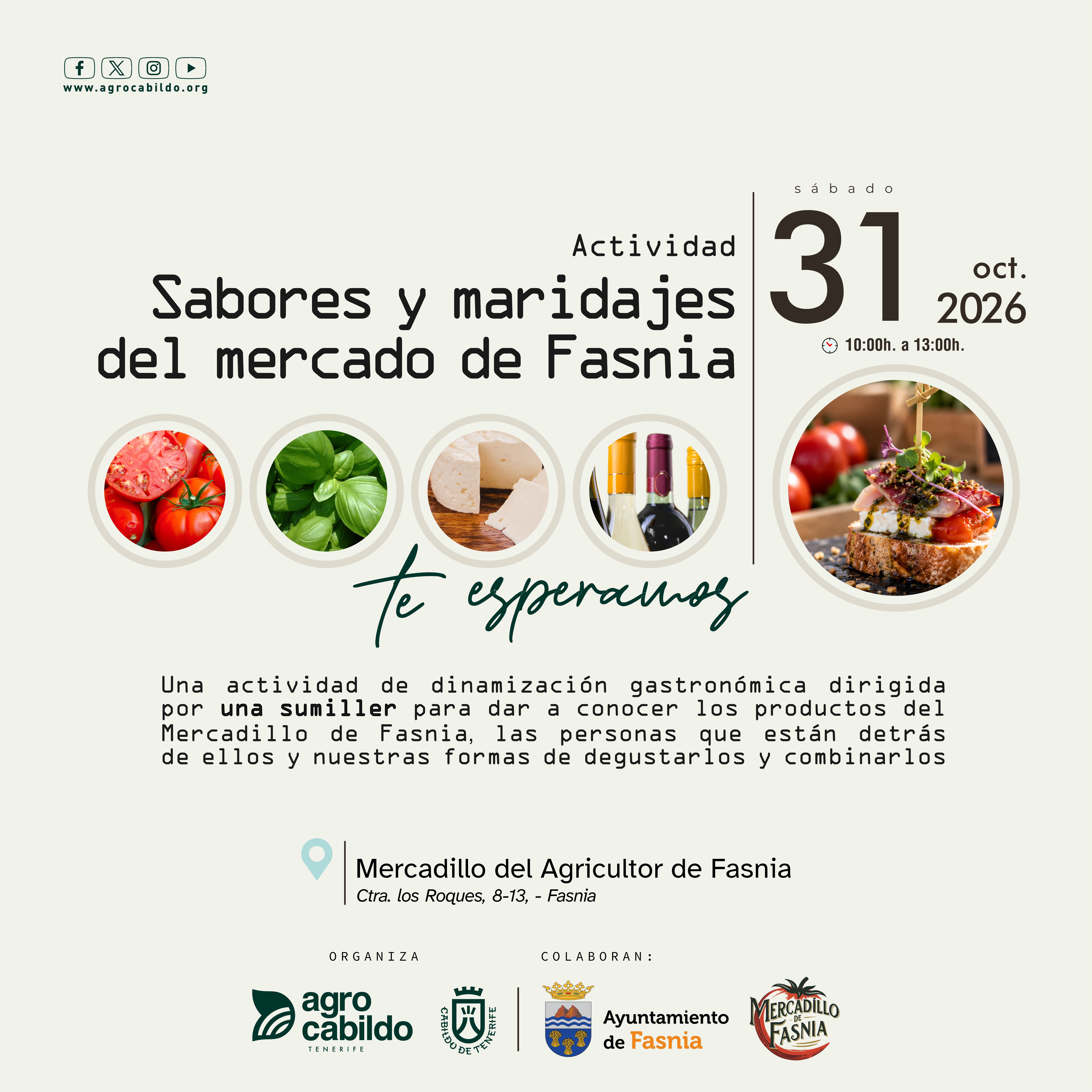 Sabores y maridajes del Mercado de Fasnia